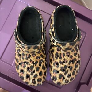 CROCS Leopard Print Clogs